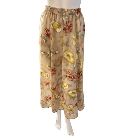 90's Plus Size Floral Maxi Skirt Rachael Green Fairycore Maggie Barnes - Picture 1 of 5
